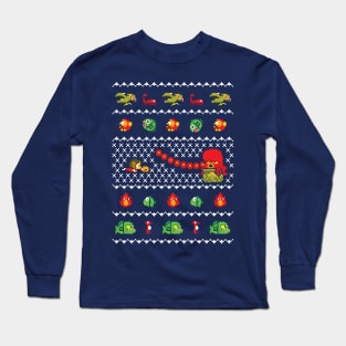 Alex Kidd In Christmas World - Gaming Ugly Sweater, Christmas Sweater & Holiday Sweater Long Sleeve T-Shirt